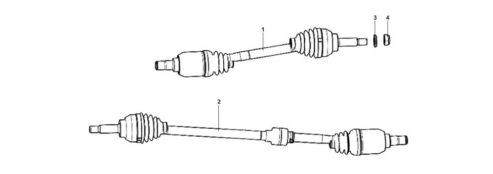 Валы шарнирные CHERY BONUS, CHERY VERY, CHERY A13, ZAZ FORZA