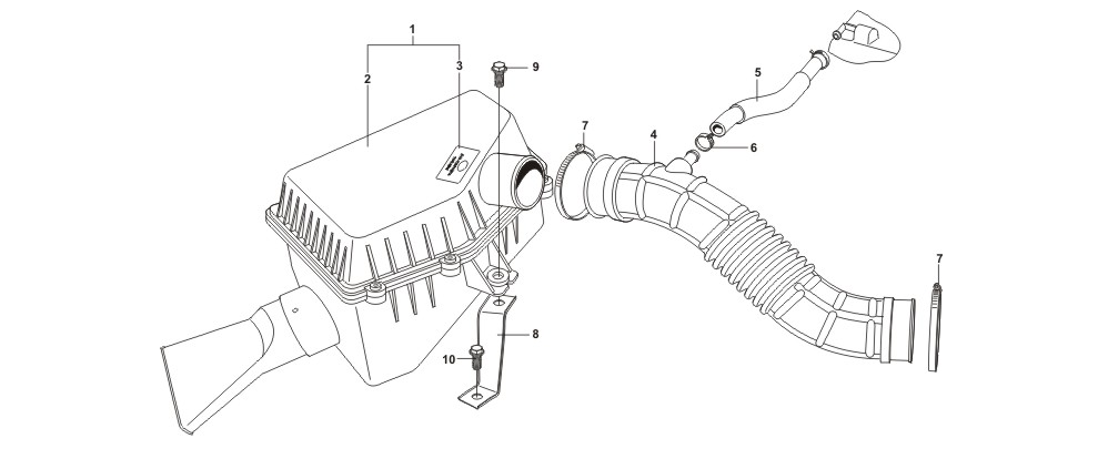 Воздушный фильтр CHERY BONUS, CHERY VERY, CHERY A13, ZAZ FORZA